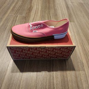 Vans Authentic Canvas Skate Shoes Pink Lemonade